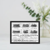 H K Porter & Co. Light-locomotieven Briefkaart (Staand voorkant)