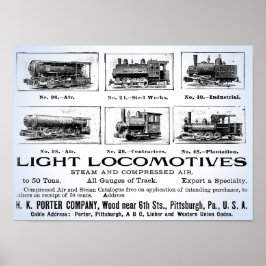 H K Porter & Co. Light-locomotieven Poster