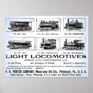 H K Porter & Co. Light-locomotieven Poster