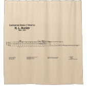 H. L. Hunley - Scheepsblauwdruk Plannen SD Douchegordijn (Voorkant)