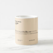 H. L. Hunley - Scheepsblauwdruk Plannen SD Koffiemok (Center)