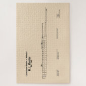 H. L. Hunley - Scheepsblauwdruk Plannen SD Legpuzzel (Verticaal)