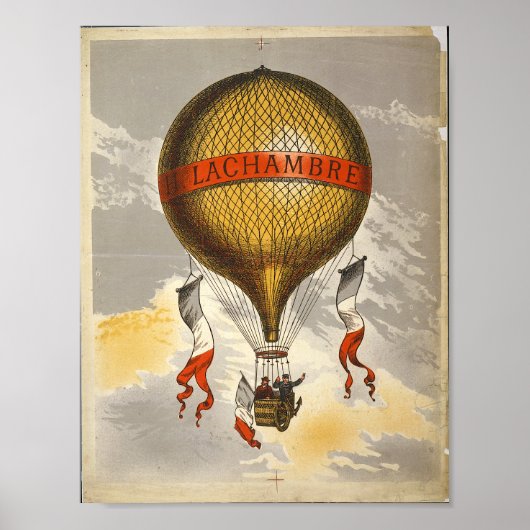 H. Lachambre-luchtballon Poster (Voorkant)