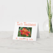 H. lagen van de Kaart van de Nota van de Liefde (Achterkant)