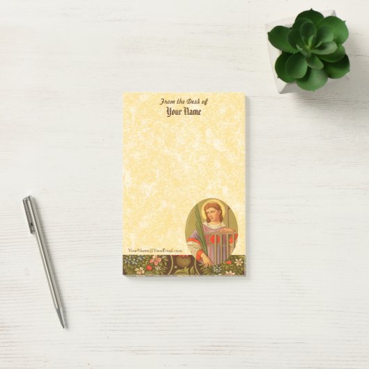 H. Laurentius van Rome (PM 04) 4"x6" Post-it® Notes (Kantoor)