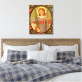 H. Laurentius van Rome (PM 04) Canvas Afdruk (Insitu (Slaapkamer))