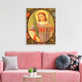 H. Laurentius van Rome (PM 04) Canvas Afdruk (Insitu (Woonkamer))
