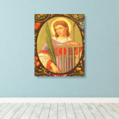 H. Laurentius van Rome (PM 04) Canvas Afdruk (Insitu (Houten vloer))