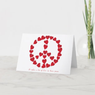 H liefdevrede 1 notecard kaart