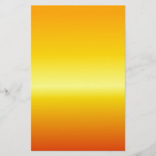 H Lineaire gradiënt - Oranje, Geel, Rood Briefpapier