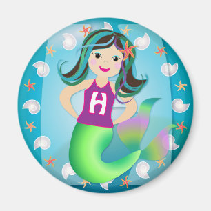 "H" logo zeemeermin magneet