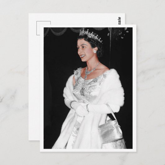 H. M. Elizabeth II, Koningin Briefkaart (Voorkant / Achterkant)