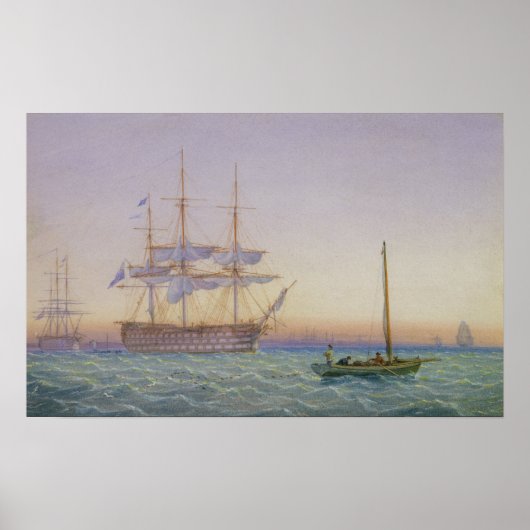 H.M. Frigates in Anchor Poster (Voorkant)