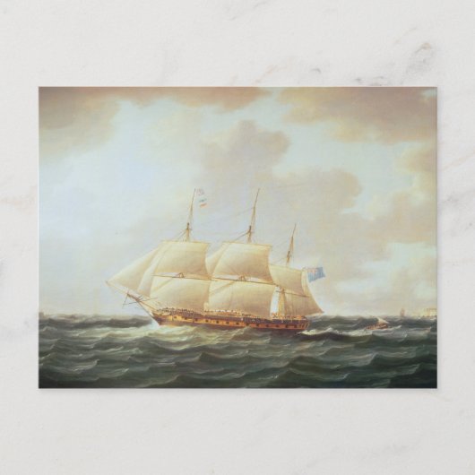 H.M.S. Minerva Briefkaart (Voorkant)