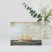 H.M.S. Minerva Briefkaart (Staand voorkant)
