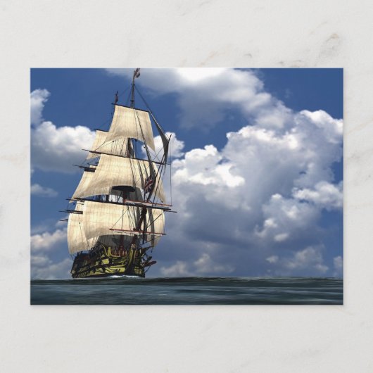 H.M.S. Overwinning Briefkaart (Voorkant)