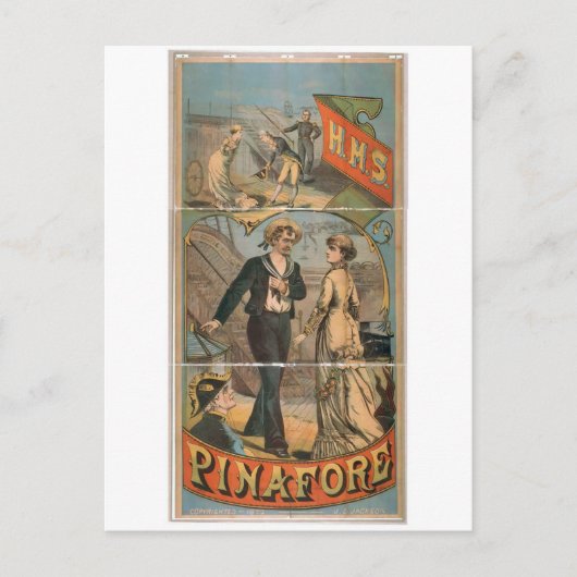 H.M.S. Pinafore theater Briefkaart (Voorkant)