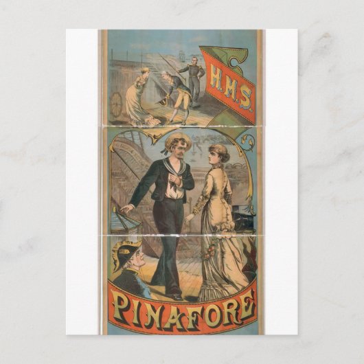 H.M.S. Pinafore  theater Briefkaart (Voorkant)