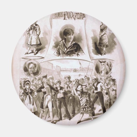 H.M.S. Pinafore  theater Magneet (Voorkant)