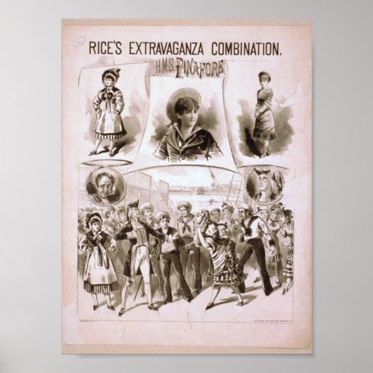 H.M.S. Pinafore  theater Poster (Voorkant)