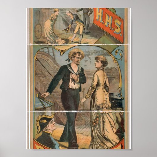 H.M.S. Pinafore  theater Poster (Voorkant)