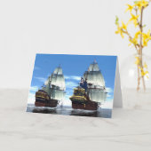 H M S Prince William en Escort Kaart (Gele Bloem)