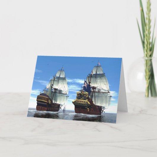 H M S Prince William en Escort Kaart (Voorkant)