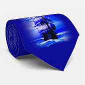 H M S Victory Blue Stropdas (Opgerold)