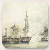 H.M.S. Victory in the Battle of Trafalgar, 1805, ( Onderzetter (Voorkant)