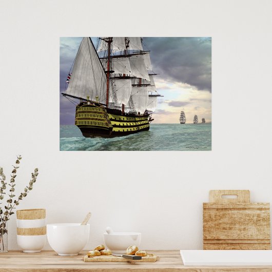 H M S Victory Poster (Keuken)