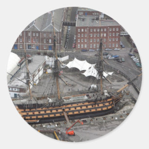 H.M.S. Victory Ronde Sticker