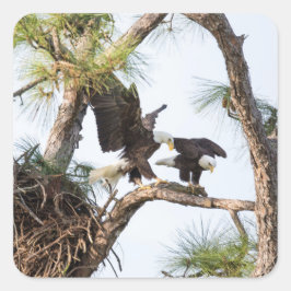 H & M-Stickers Vierkante Sticker