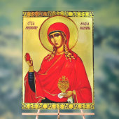 H. Maria Magdalena orthodoxe icoon Acryl Bord (Neutraal)
