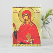 H. Maria Magdalena orthodoxe icoon Kaart (Staand voorkant)