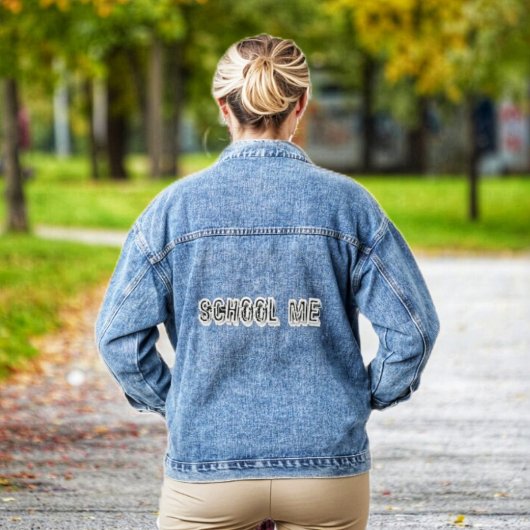 H. Metaal doorschijnend-wit Denim Jacket