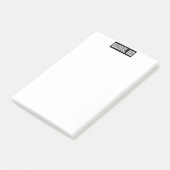 H. Metaal doorschijnend-wit Post-it® Notes (Schuin)