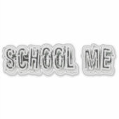 H. Metaal doorschijnend-wit Sticker (Voorkant)