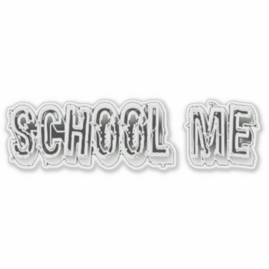 H. Metaal doorschijnend-wit Sticker (Voorkant)