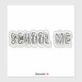 H. Metaal doorschijnend-wit Sticker (Vel)