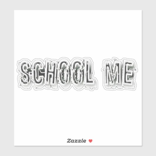 H. Metaal doorschijnend-wit Sticker (Vel)