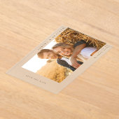 H MOD 2 Eenvoudige foto De datum opslaan Acryl Uitnodigingen (Laagn)