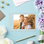 H MOD 2 Eenvoudige foto De datum opslaan Acryl Uitnodigingen (Insitu (Huwelijk))