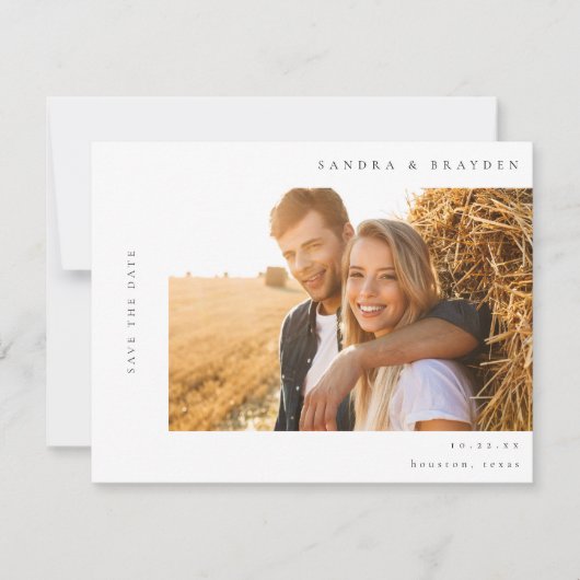 H MOD 2 Eenvoudige foto De datum opslaan Kaart (Voorkant)