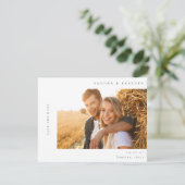 H MOD 2 Eenvoudige foto De datum opslaan Kaart (Staand voorkant)