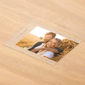 H MOD 2 Eenvoudige Foto Save the Date Acryl Uitnodigingen (Laagn)