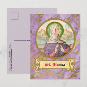 H. Monica van Tagaste (SAU 047; detail) Briefkaart