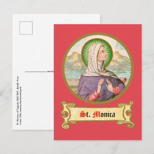H. Monica van Tagaste (SAU 047; detail) Briefkaart