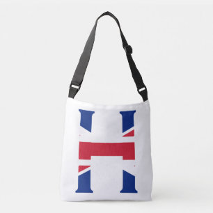 H Monogram afgedekt op Unieschandvlag cbbcn Crossbody Tas
