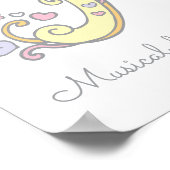 H monogram art Harper meisjes naam poster (Hoek)