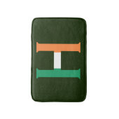 H Monogram bedekt met Ierse vlag bmcnt Badmat (Voorkant Verticaal)